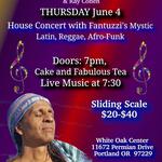 House Concert with Fantuzzi’s Mystic Latin, Reggae, Afro-Funk