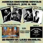 Michigan Songwriter Showcase hosted by Steve Taylor and featuring Carolyn Striho, Mikey Ab