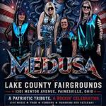 Medusa performs at the Veterans Celebration at the Lake County Fair
