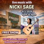 Nicki Sage at FigLeaf Brewing – August 1, 2026