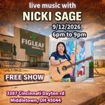 Nicki Sage at FigLeaf Brewing– Sept 12, 2026