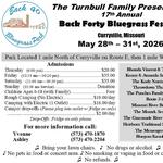 Back Forty Bluegrass Festival  2026