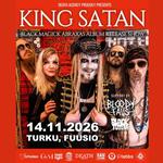 King Satanin Black Magick Abraxas -levyjulkkarit + Bloody Falls & Black Totem