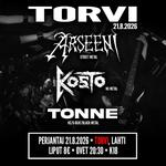 ARSEENI, KOSTO, TONNE @ TORVI