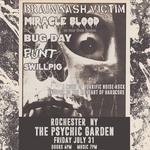 Miracle Blood, Punt, Bug Day, and Brainwash Victim at Psychic Garden
