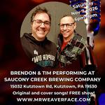 Mr. Weaverface Acoustic Show @ Saucony Creek Brewing Co. in Kutztown, PA 6-9pm