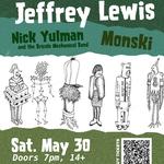 Jeffrey Lewis, Nick Yulman and the Bricolo Mechanical Band, and Monski