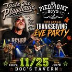 18th Annual Turkey Eve with REHAB and the Piedmont Boys! 