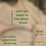 Open Mic Night At Green Room 