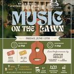 Music On The Lawn with Joshua Hedley, Eliza Harrison Smith & Zoe Cummins
