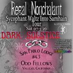 Sycophant Waltz Into Samhain Tour - Vallejo Dark Solstice