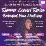 True Self Yoga Presents: Summer Concert Series with Sarah Burke & Sabyu