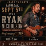 Pho Cao Presents: Nashville Songwriter Ryan Nicholson 