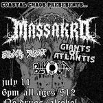 Costal Chaos Presents Massakrd, BlxckSheep, Giants of Atlantis and 300Blkout