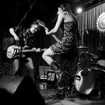 Eric Ambel plays guitar with Sarah Borges and her band