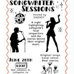 Songwriter sessions in Lafayette