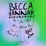 Becca Hannah at Sam's Listening Bar