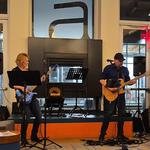 Victor Samalot duo in Downtown Akron - PNC Plaza