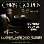 CHRIS GOLDEN - IN CONCERT / THE WITNESS TOUR