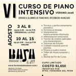 CURSO INTENSIVO DE PIANO BAJA MUSIC & ART STUDIO  2026