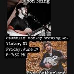 Jason Being with Ryan Sutherland at Stumblin' Monkey
