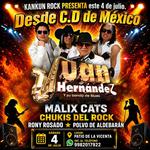 Juan Hernández y su banda de blues en Cancun.