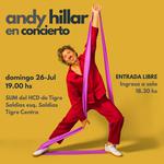Andy Hillar en concierto en Tigre