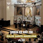 Concert à Albi : Ravel, Debussy, Cantemir, Mozart, Bach, Puccini, Piazzolla, Vivaldi