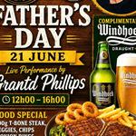 Fathers day ar De Kraal. Fooda dn drinks specials. Live music by Grantd Phillips