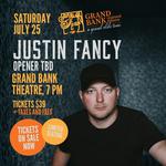 Justin Fancy @ Grand Bank Theatre