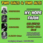 Two Gals & Two Als at Hy Hope Farm