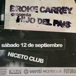 BROKE CARREY presenta Hijo del País en Niceto Club