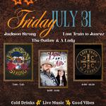 Friday Night Live with Jackson Strong x The Outlaw & A Lady x Last Train to Juarez