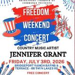 FREEDOM WEEKEND CONCERT with JENNIFER GRANT!