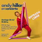 Andy Hillar en concierto en Tigre