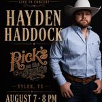 Hayden Haddock at Rick’s On The Square