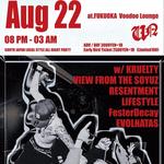 “Morbid styles” showcase #3 -KRUELTY,View From The Soyuz and RESENTMENT TOUR in FUKUOKA -