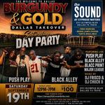 Burgundy & Gold Dallas Takeover Saturday Day Party