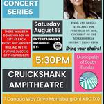 IssaBel and band @ Cruickshank Amphitheatre Morrisburg 
