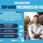 GOTV Beach Party with Diop Harris for Congress (MI-04)