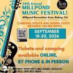 Millpond Music Festival Bishop, CA 2026