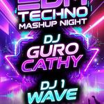 DJ 1Wave and Guro Cathy EDM Techno Night 