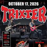 TRIXTER returns to Cj's Backstage in St. Pete Florida Oct 17th