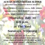 Songwriter Supper with Nicole Ridgwell (Cast Iron Shoes)  Julie Adams (Midnight Rubies) Ri