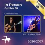 Calgary Folk Club: Christie Lenée Solo, w/ Andrew Allen (and special guest Sarah Smith)