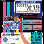 Football in the Village: Season Opener Block Party with NERDS GONE WILD!