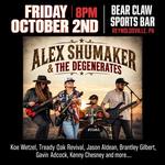 Alex Shumaker & The Degenerates at the Bear Claw Sports Bar