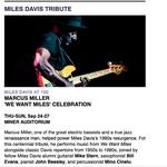 Marcus Miller "We Want Miles"