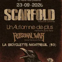 Affiche SCARFOLD+ Un Automne de plus+Personal war