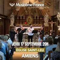 Affiche Concert à Amiens : Ravel, Debussy, Cantemir, Mozart, Vivaldi, Bach, Doppler, Piazzolla